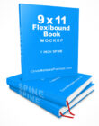 9x11 Flexibound Book Mockup