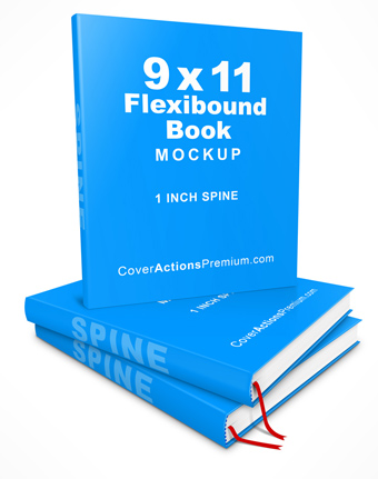9x11 Flexibound Book Mockup