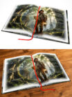 9x11 FlexiBound Open Book Mockup