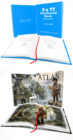9x11 Flexibound Book Mockup, Front and Back book cover presentation