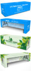 Open Back 8 ft Fitted Table Cover Mockup