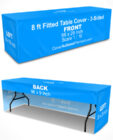 8 ft Fitted Table Cover Mockup – 3-Sided Photoshop Action